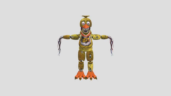 Withered Chica 3D Model