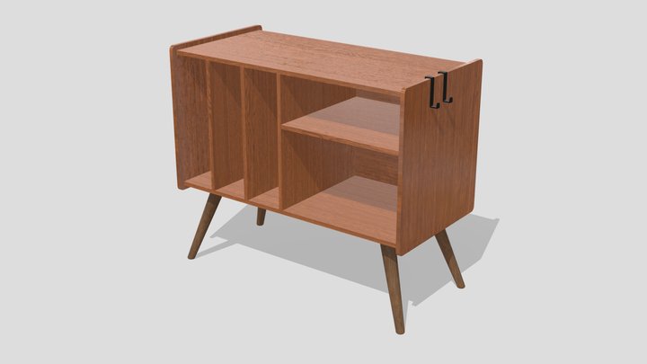 Loft and Ivy Record Stand 3D Model
