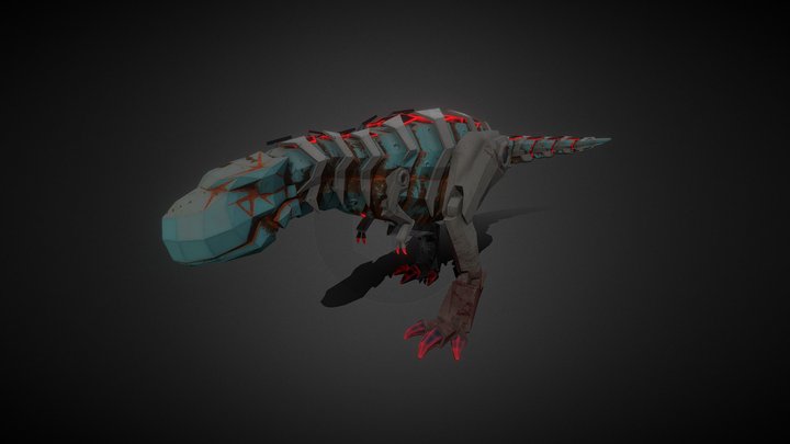 Low Poly T Rex (Walk Cycle) 3D Model