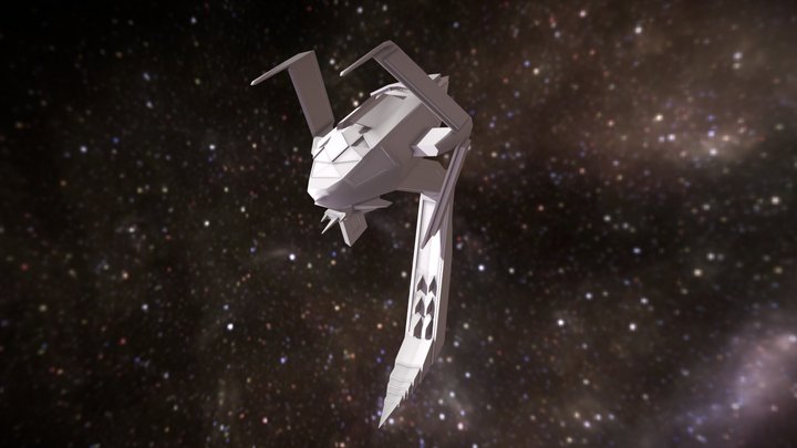 "The Wasp" Attack Space Ship 3D Model