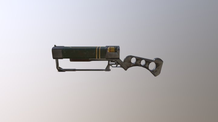 Laser Rifle Fallout 4 3D Model
