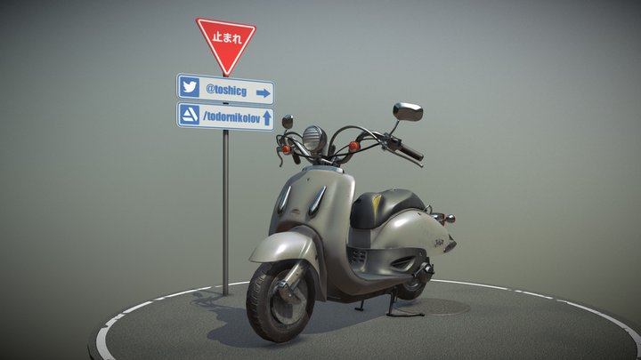 Scooter Bike 3D Model