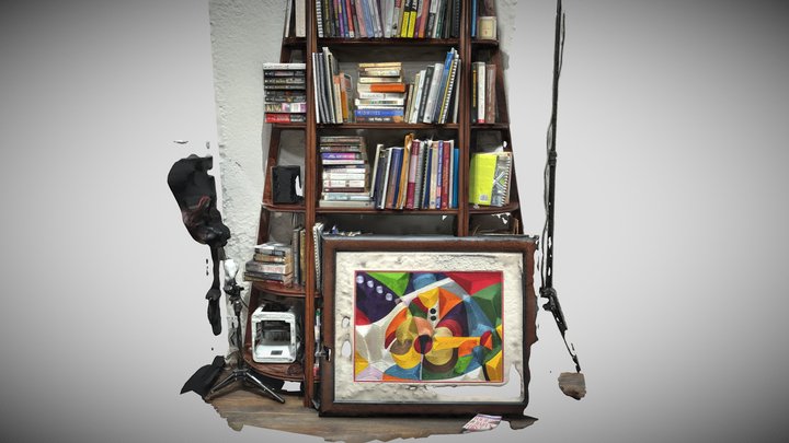 BOOKSHELF 3D Model