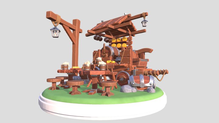 DAE-The Wagon 3D Model