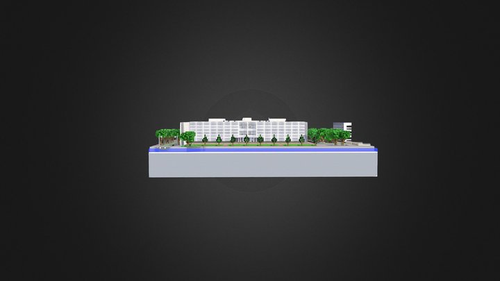 Architecture School of Nancy (Minecraft) 3D Model