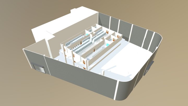 Warehouse Layout 13 - WarehouseBlueprint 3D Model