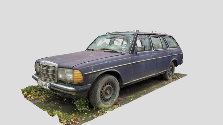 Mercedes 123 vagon scan 3D Model