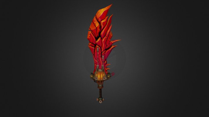 Sword of Flames 3D Model