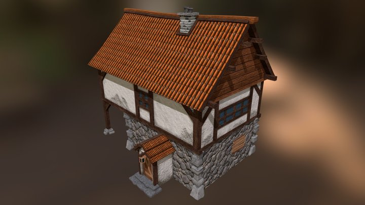 German styled house 3D Model