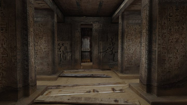 Egypt Chamber for AR & VR Games 3D Model