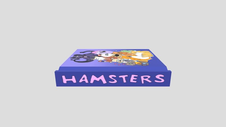 hamster boek 3D Model