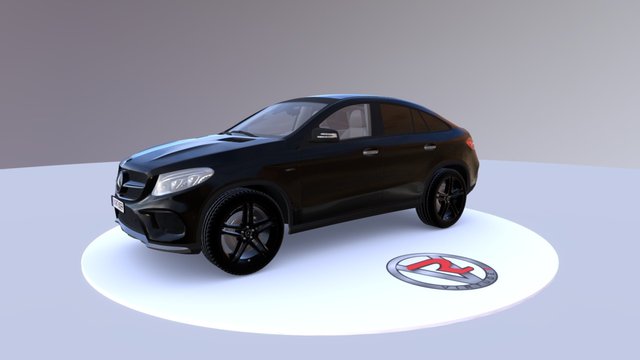 Mercedes-Benz GLE Coupe AMG Line 2014 3D Model
