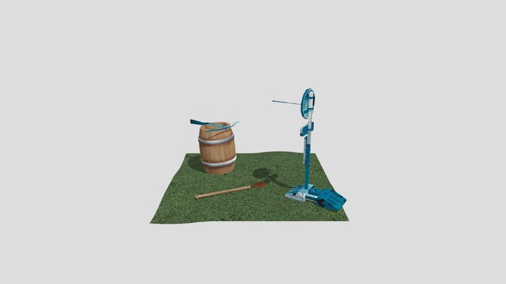 Forest Loner - Unwrap 2 More detailed props 3D Model