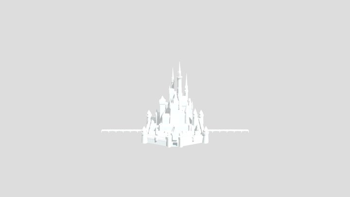 Shadiversity+ Disney+ Castle 3D Model