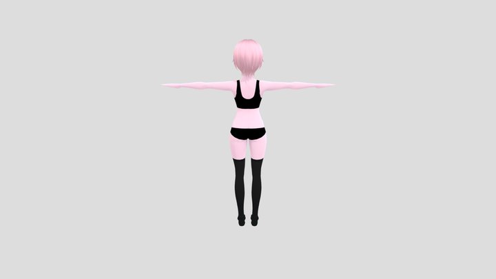 Mina Ashido Rig 3D Model