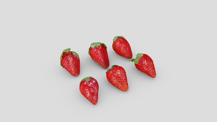 Strawberries 3D Model