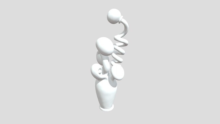 RH_Floral_Mesh1_White_280525 3D Model