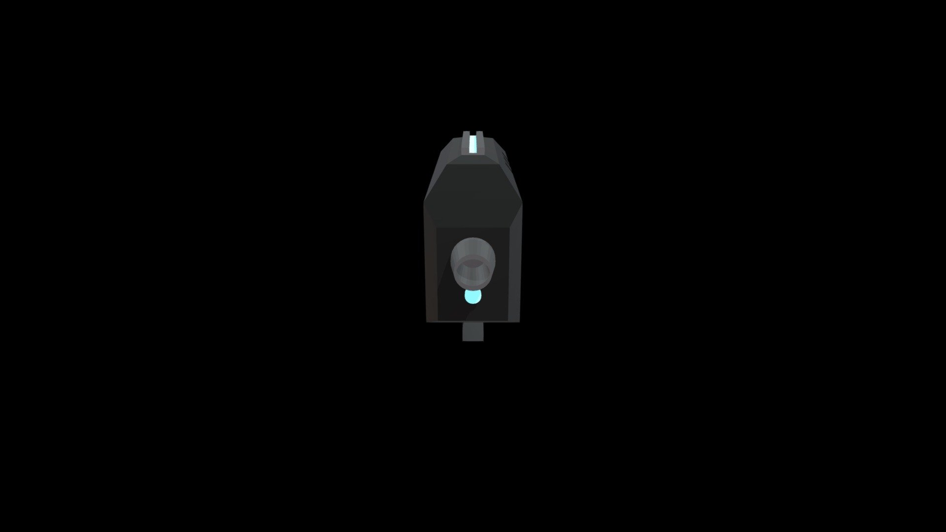 low poly sci-fi gun