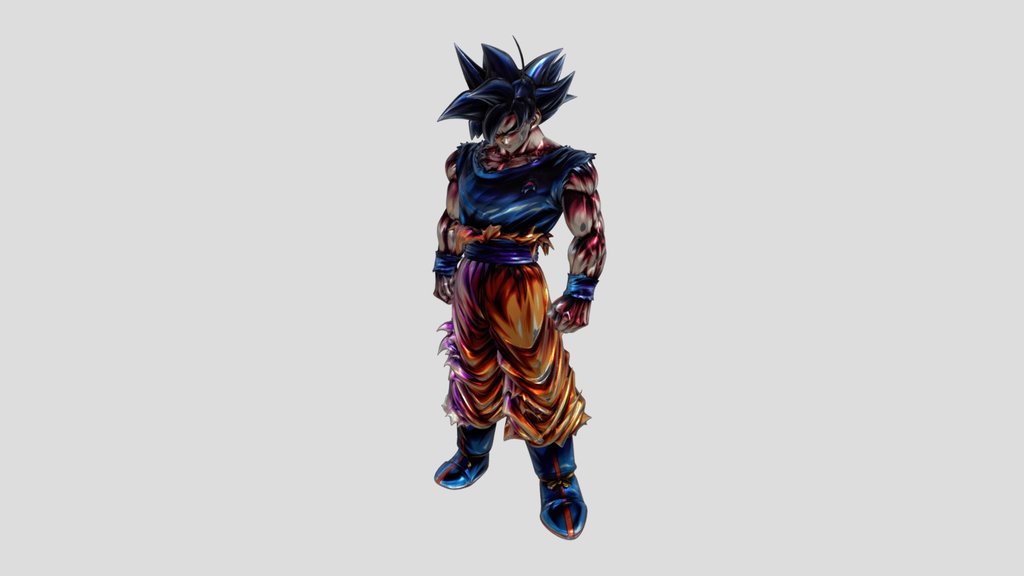 Blue Flame Saiyan ui goku from dbz legends
