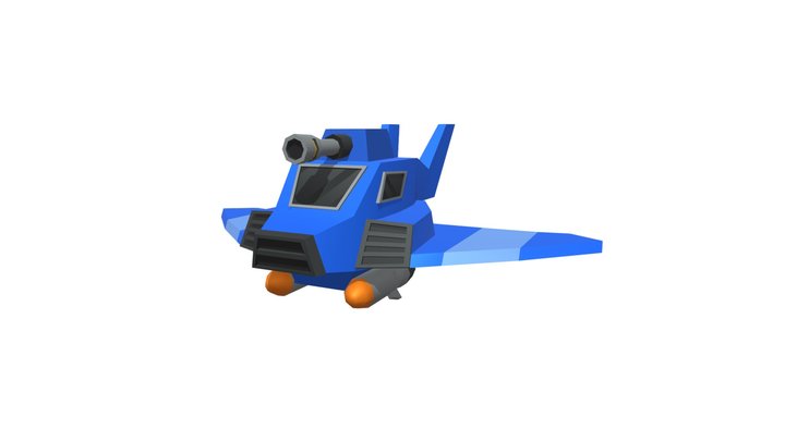Low-poly Stylized Aircraft 3D Model