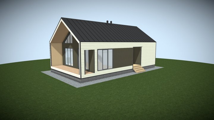 Норвежский барн 3D Model