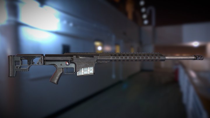 Barrett MRAD Sniper Rifle 3D Model