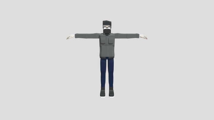 Low poly character thing 3D Model