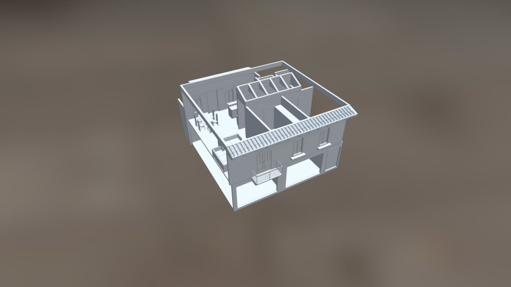Modelo Interior de vivienda y local regionalista