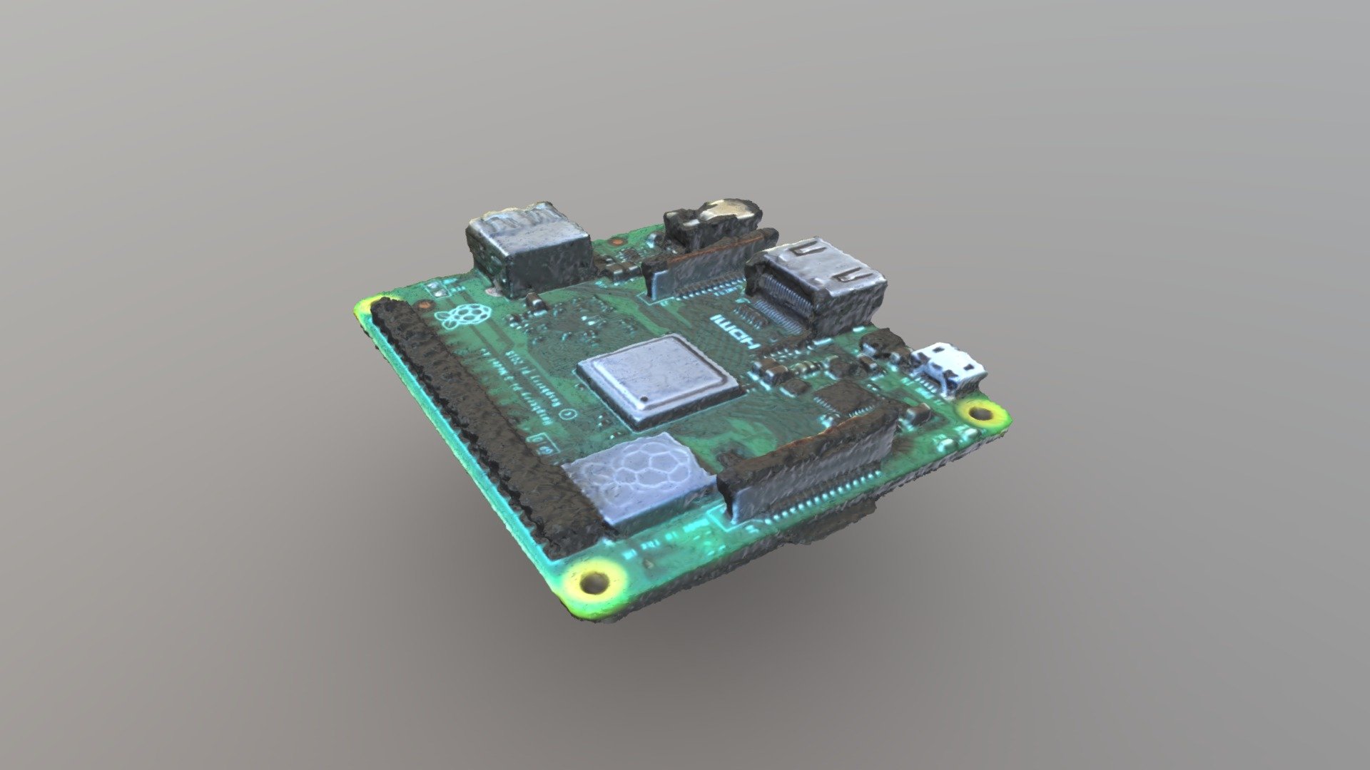 Raspberry Pi 3 model A+ - 3D model by maxpapa3 [80ff031] - Sketchfab