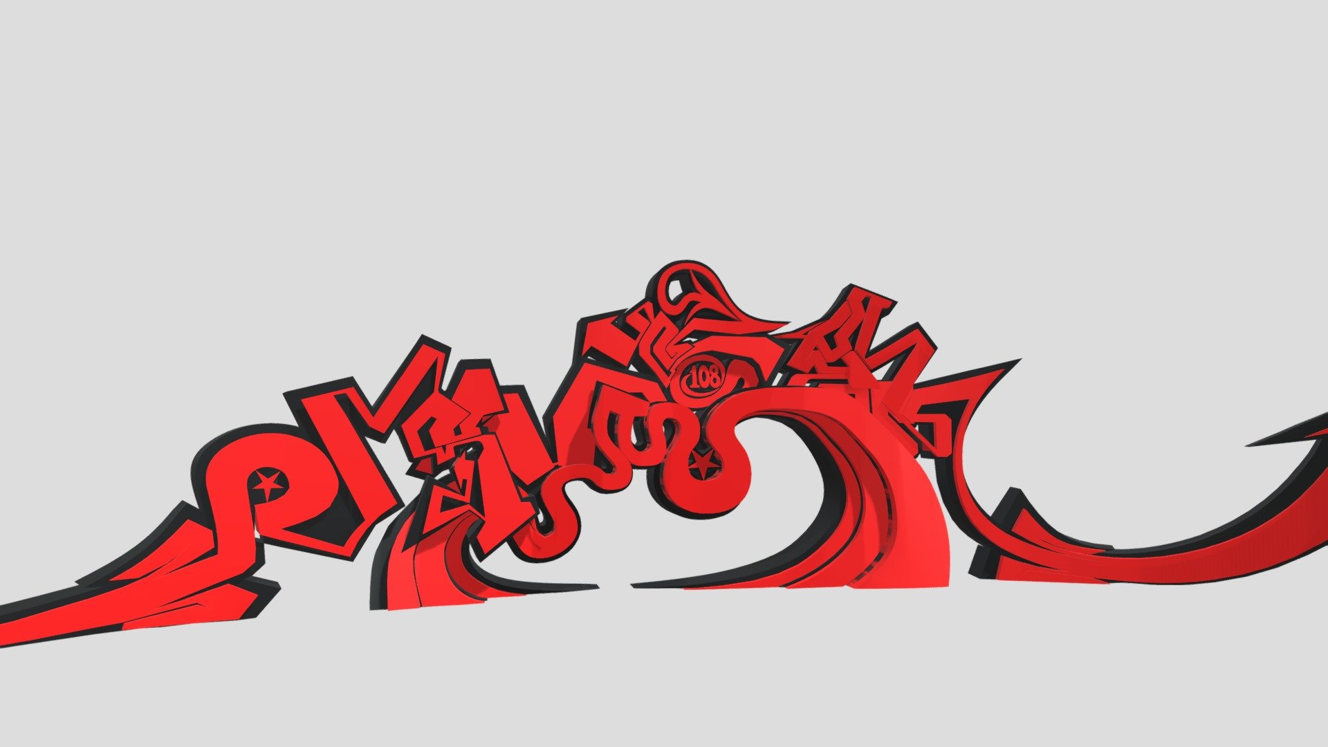 Graffiti // Chase108 // KOAR - 3D model by augmentedrealitygraffiti ...