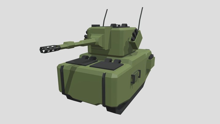 Squar-Tank 3D Model