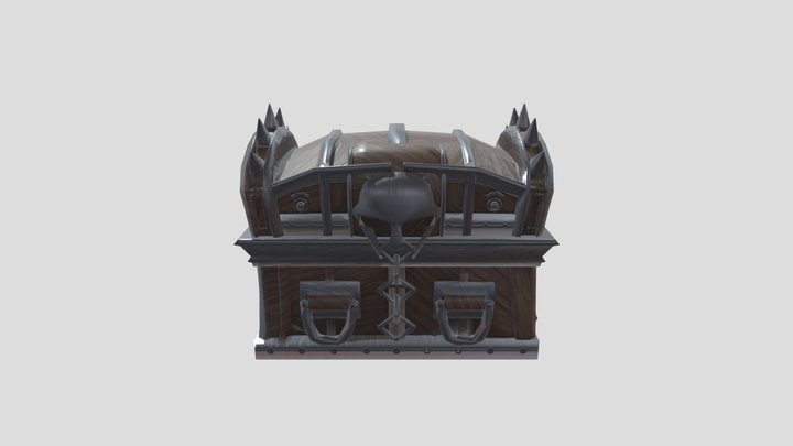 Rendered chest 3D Model