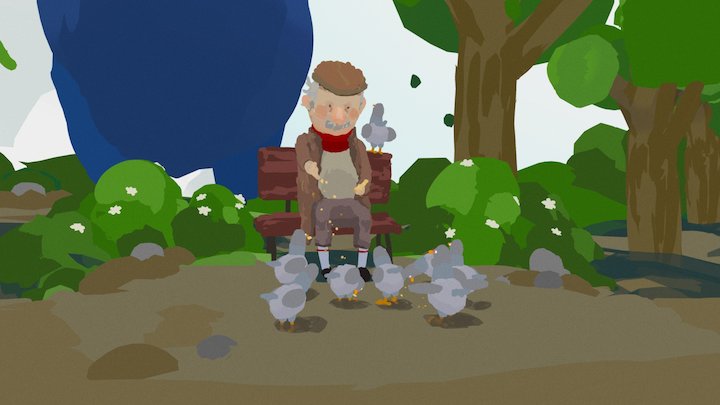 Quill-Don't forget the dove behind you 3D Model