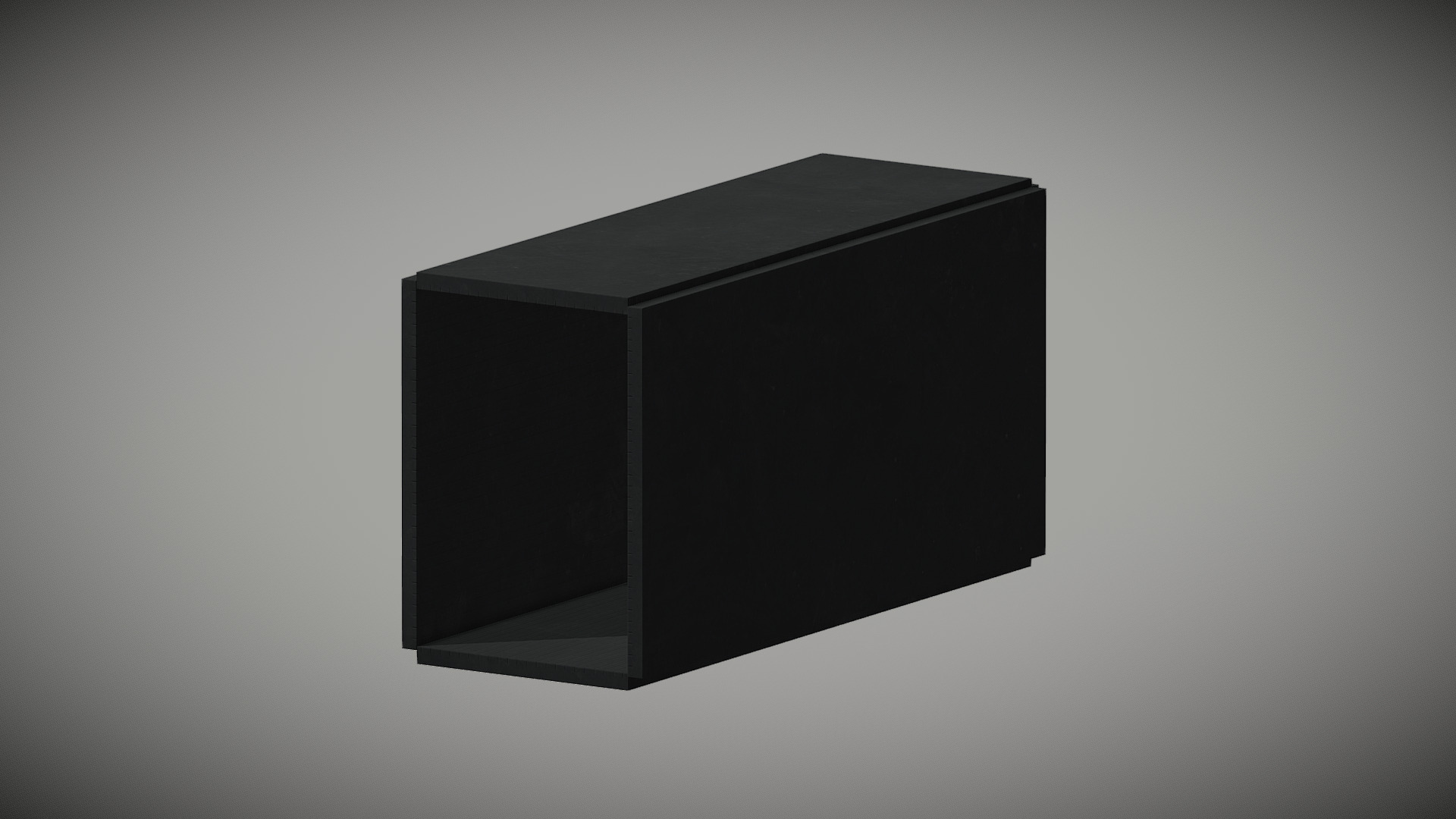 3D model Sci-Fi Lab Pack AAA: Rubber Holder - This is a 3D model of the Sci-Fi Lab Pack AAA: Rubber Holder. The 3D model is about a black rectangular object.