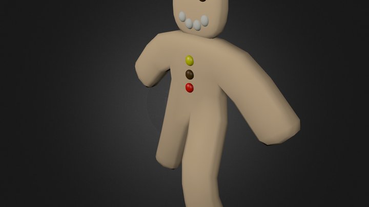 Gingerbread man 3D Model