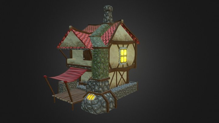 Village Blacksmiths House (DMU Year 1) 3D Model