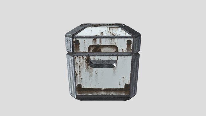Sci-fi Crate 3D Model