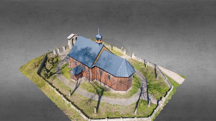 Drewniany kościół | Wooden church | Radzikowo 3D Model