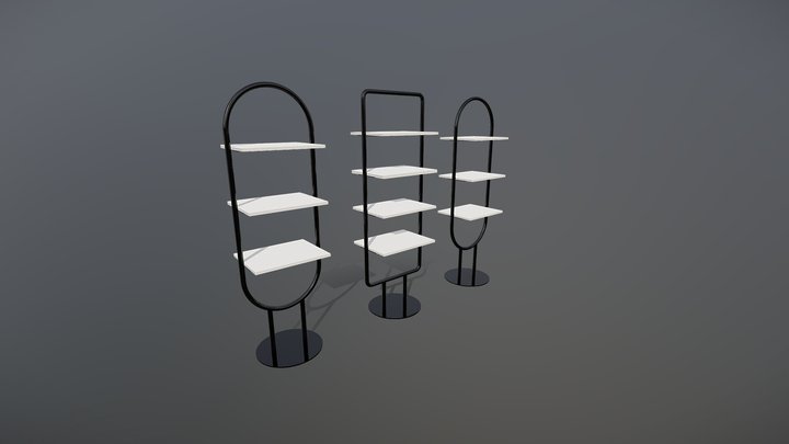 Store metal display 3D Model