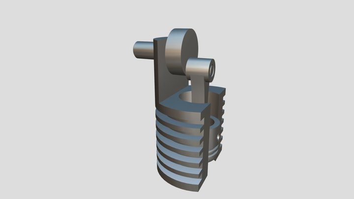 Porte-clé Bielle- Piston 3D Model