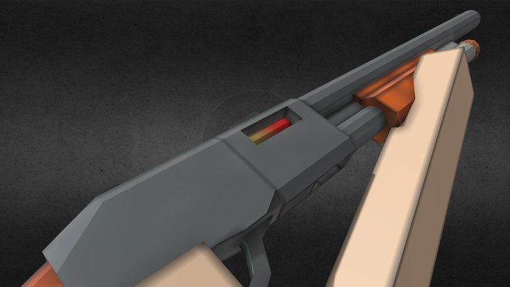 Lowpoly Remington 870 – Free 3D Model STL