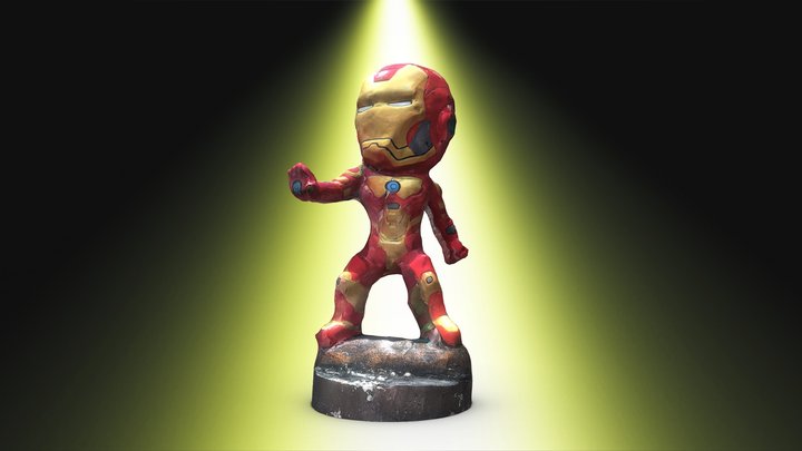 119-ST- Ironman Statue 3D Model