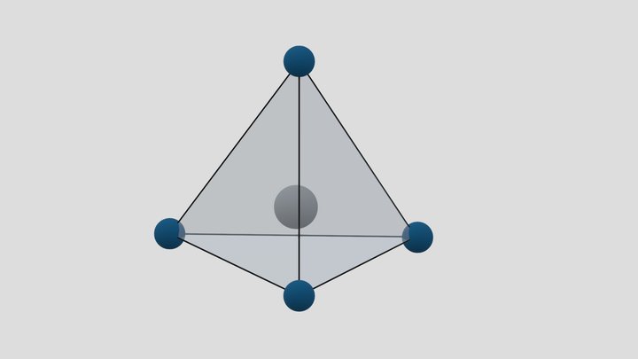 SiO4-Tetraeder 3D Model