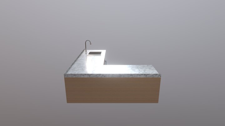 Kitchen Counter 3D Model