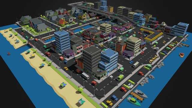 simple_town_v06 3D Model