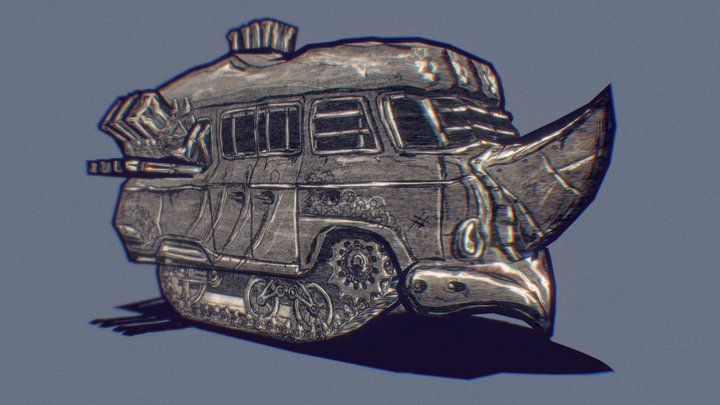 Klein Rhino Tank Concept – Free 3D Model STL