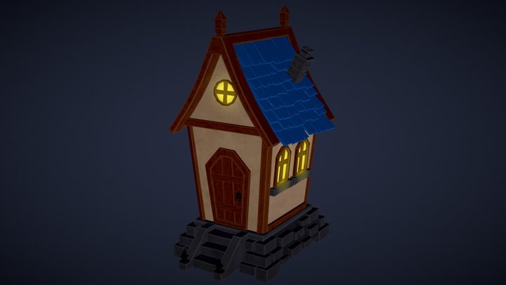 Stylized House 3D Model