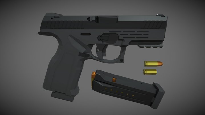 low-poly Steyr M9-A2 – Modello 3D gratuito STL