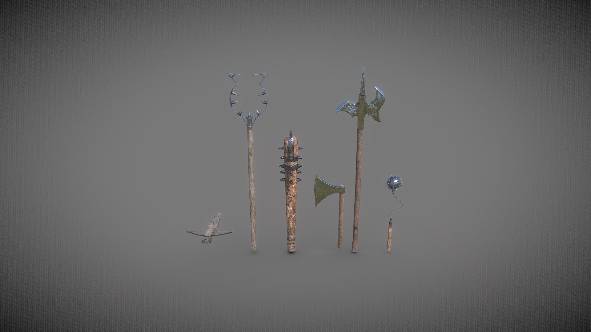 Medieval Weapons Game Ready