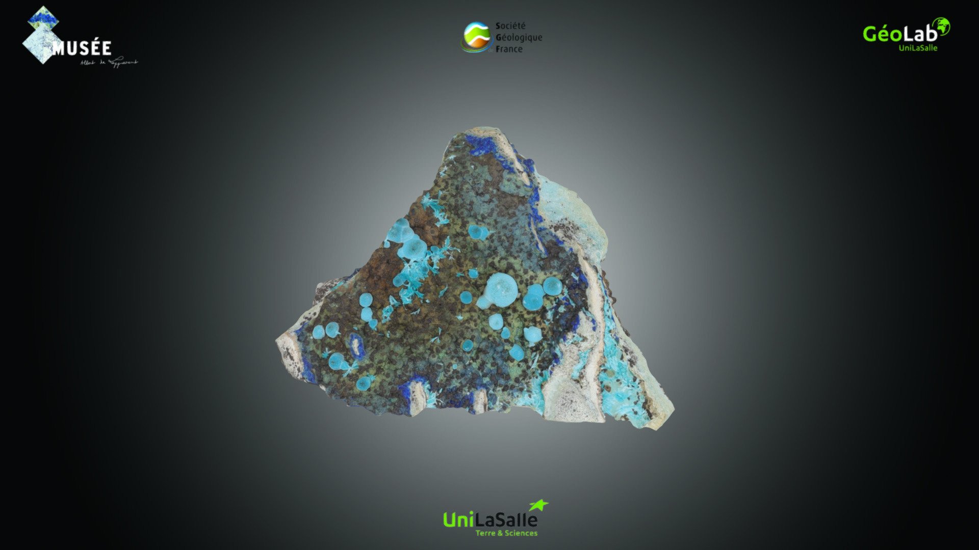 Mineral - Aurichalcite et azurite